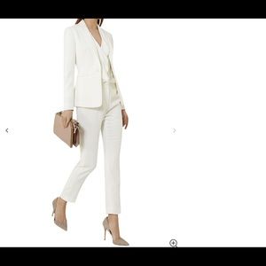 Reiss myla trouser slim leg trousers off white